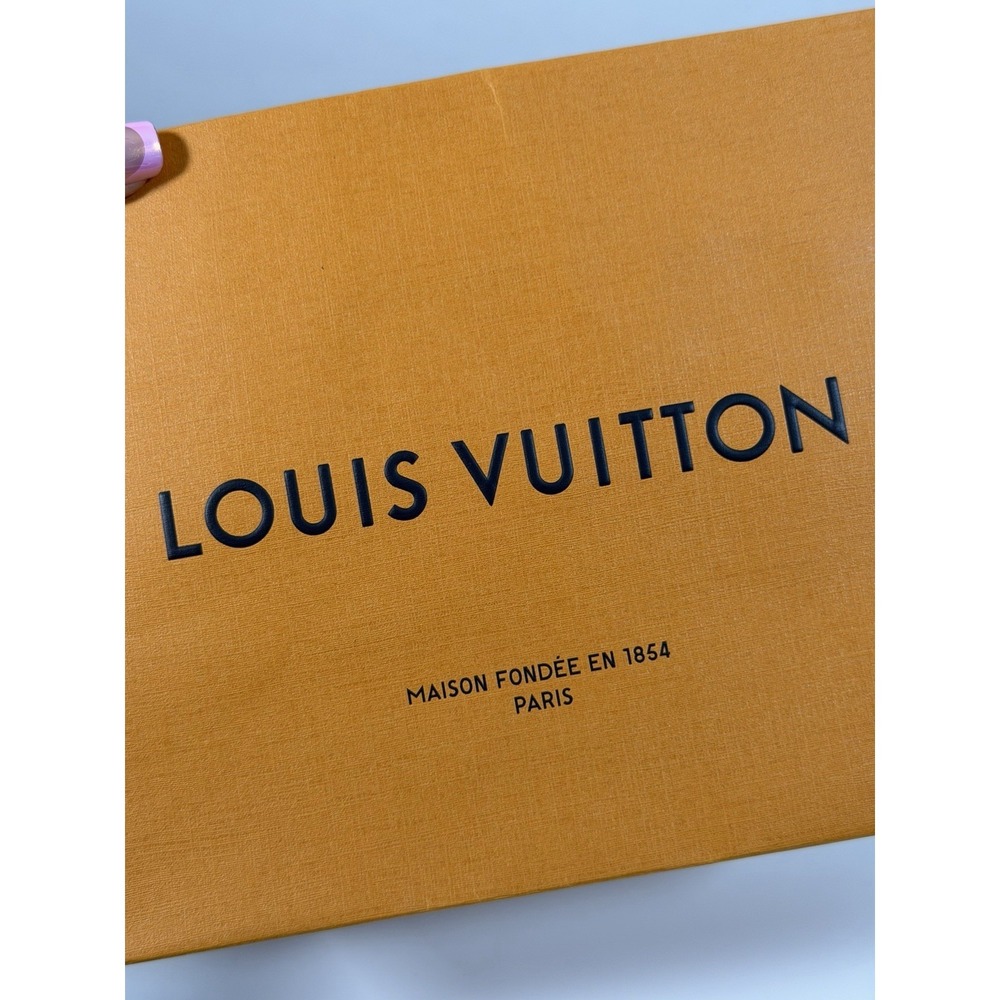 LOUIS VUITTON 8.5" x 7" Authentic Paper Gift/Shopping Bag Small Tote Orange 0022 - Picture 5 of 9
